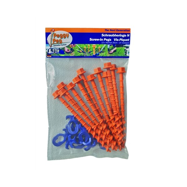 Peggy Peg markskruv 20 cm. 12-pack.