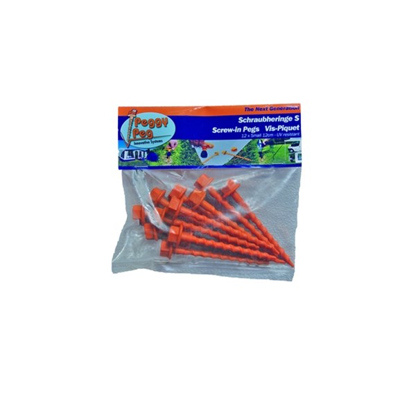 Peggy Peg markskruv 12 cm. 12-pack.