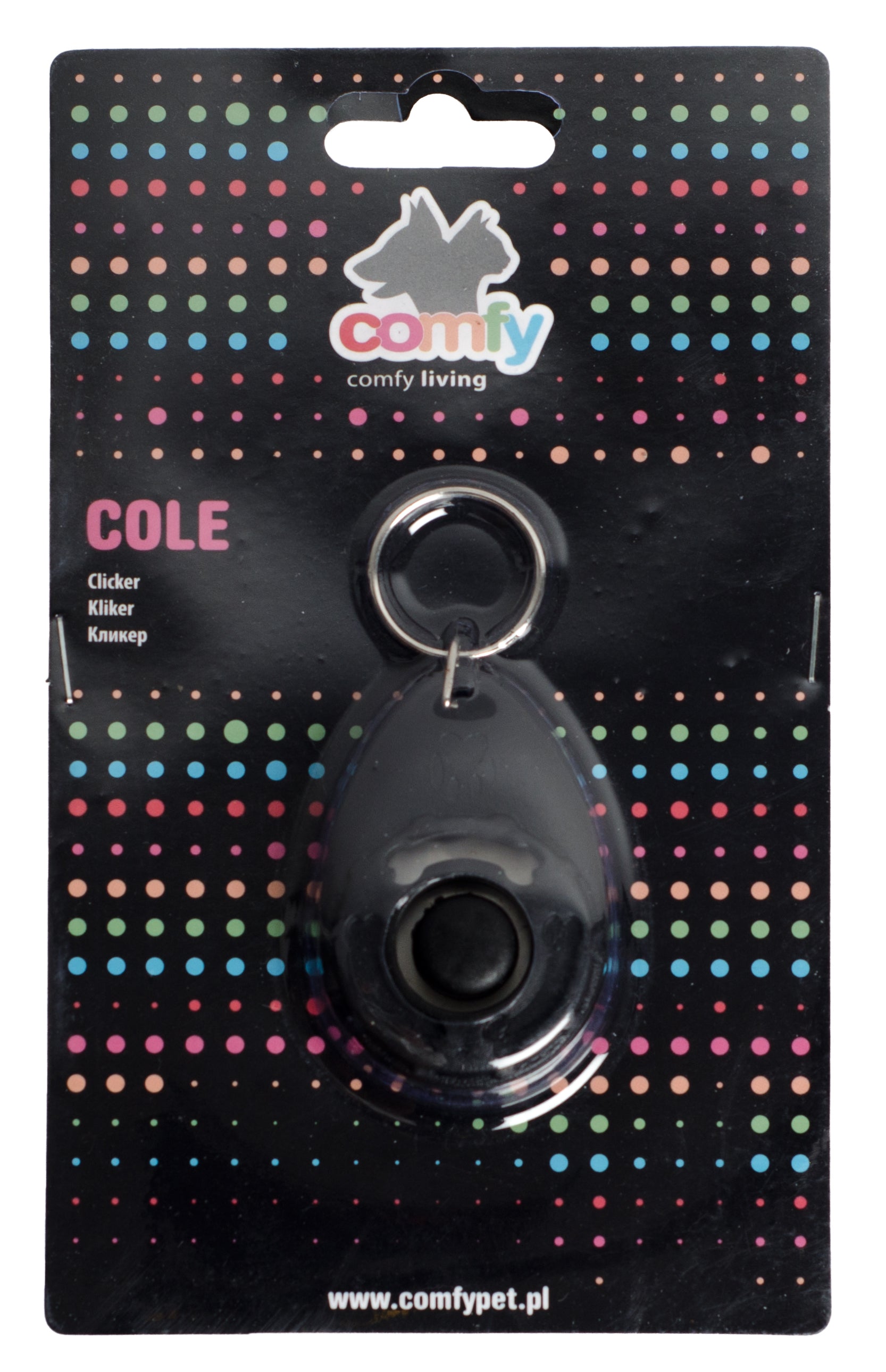 I-klicker Med Nyckelring Svart