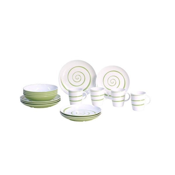 SERVIS CLASSIC LINE GRÖN 16-DELAR. ANTI SLIP