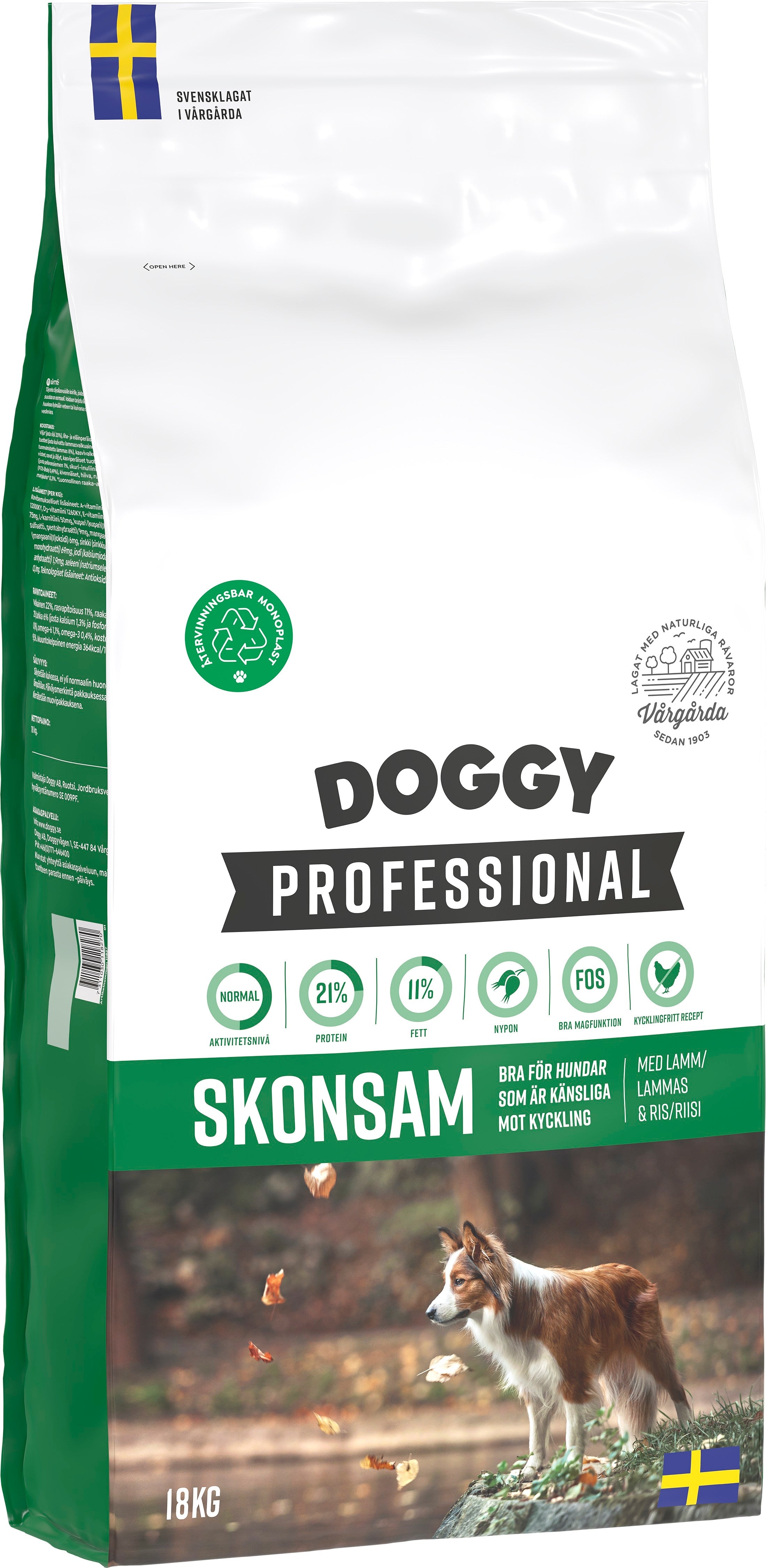 Skonsam Hundfoder 18kg