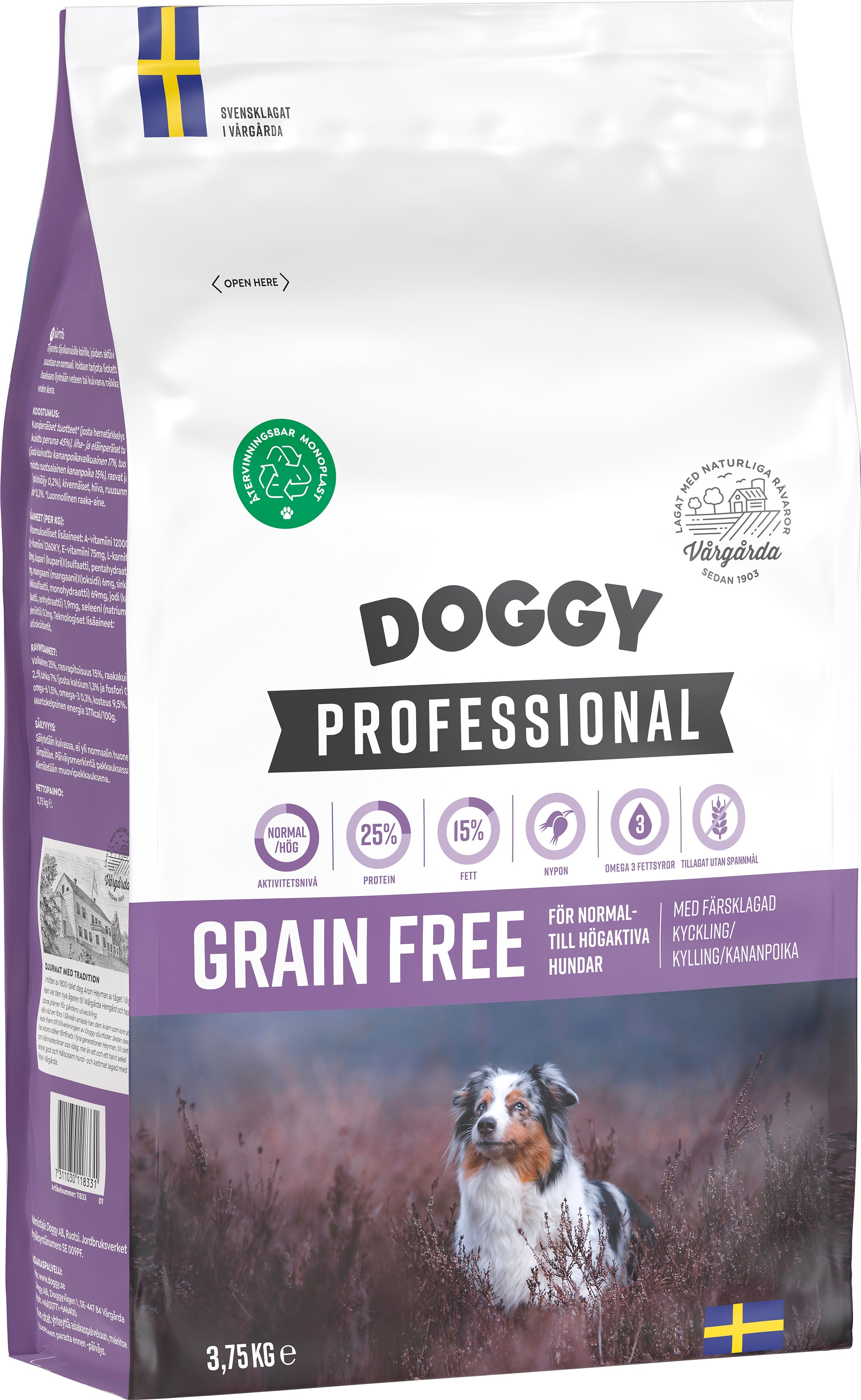 Grain Free Hundfoder 3,75kg