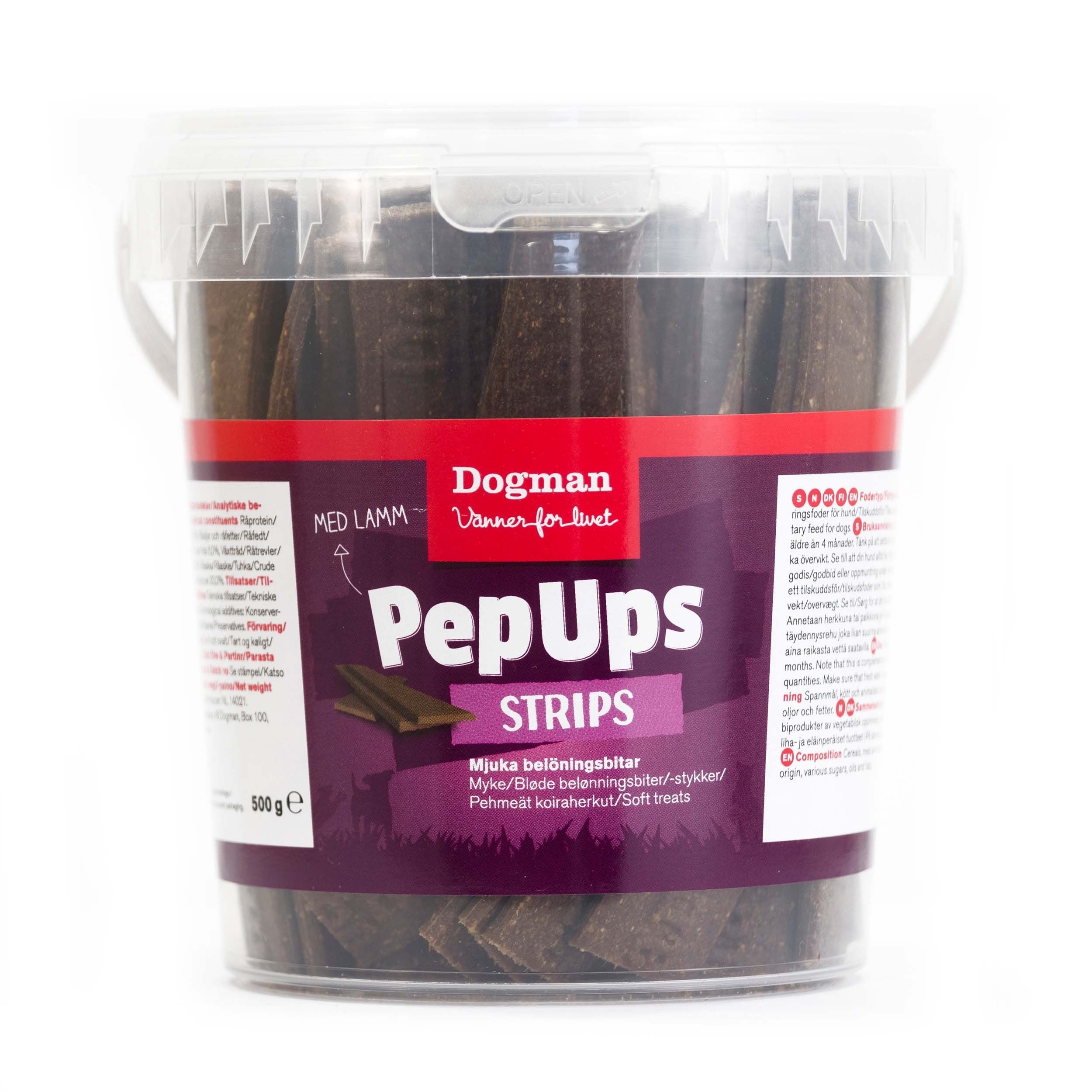 Pepups Strips Lamm Hundgodis 500g