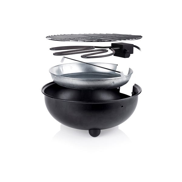 ELEKTRISK GRILL SVART DIA. 30 CM.