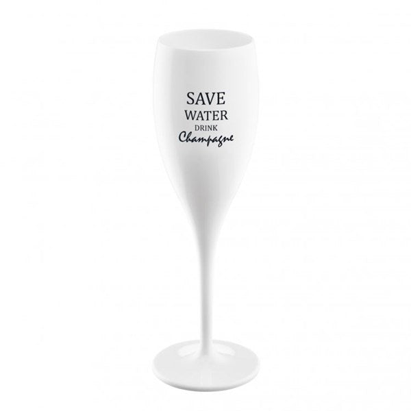 CHAMPAGNEGLAS.SAVE WATER VITT