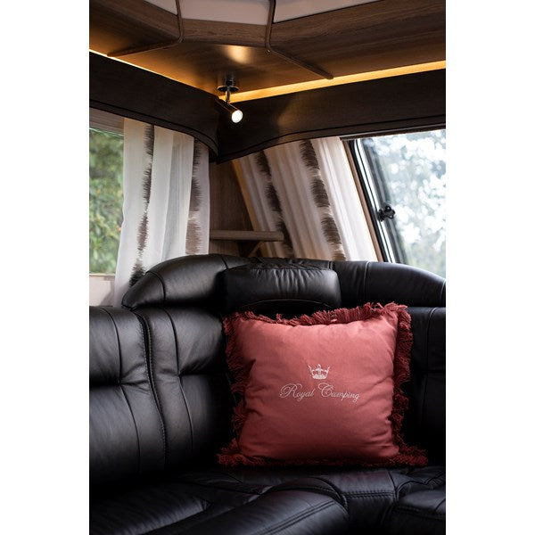 KUDDE ROSA 45X45 CM MED FRANS. ROYAL CAMPING