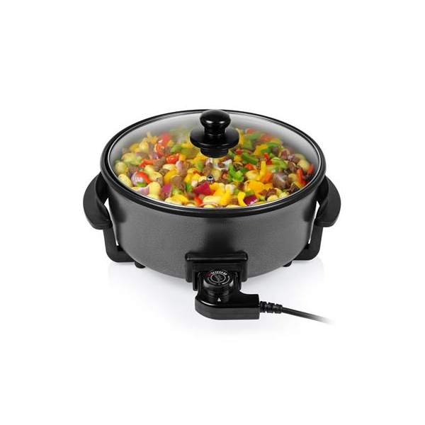 ELEKTRISK GRILLPANNA XL MED LOCK.1500 WATT 30 CM