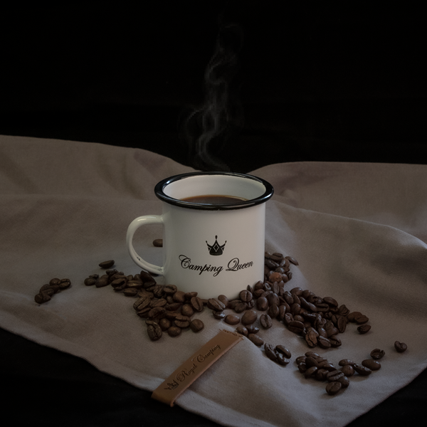 MUGG CAMPING QUEEN EMALJERAD. 230 ML