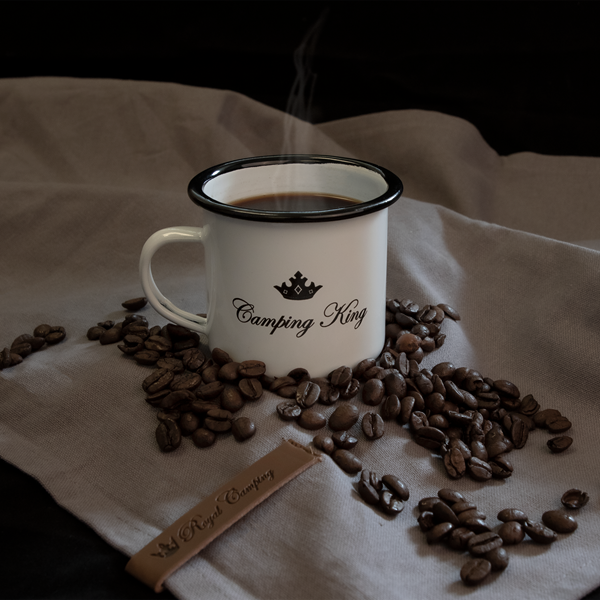 MUGG CAMPING KING EMALJERAD. 230 ML