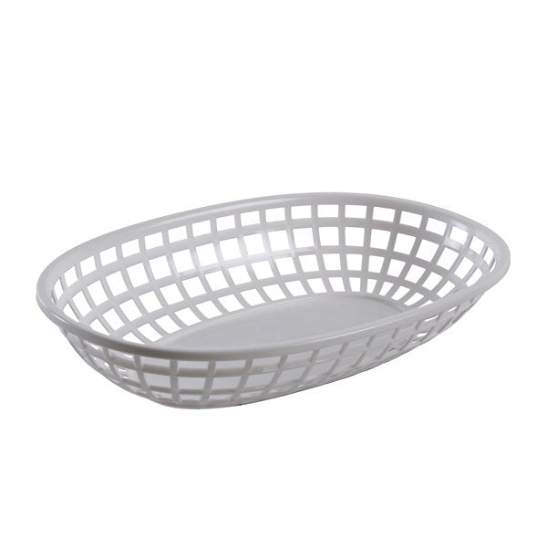 BRÖD-/SERVERINGSKORG VIT PP-PLAST. 236X150X43 MM