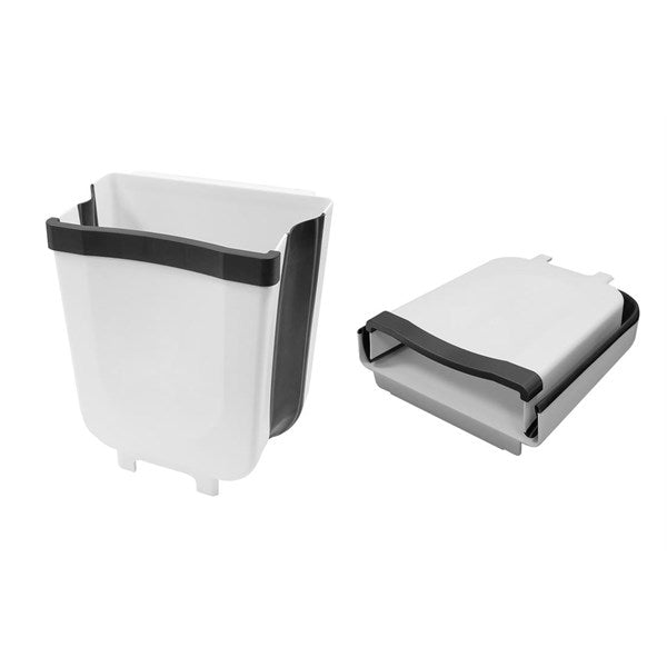 SOPKÄRL 9 LITER HOPFÄLLBART. VIT/GRÅ