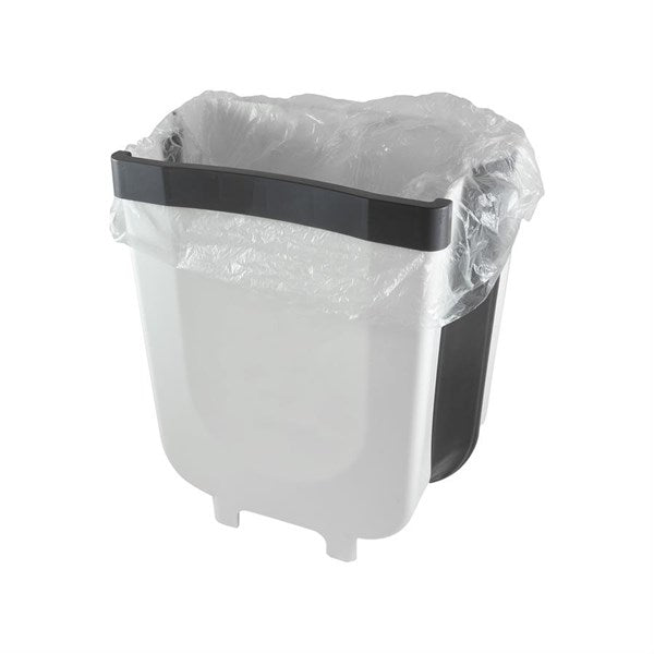 SOPKÄRL 9 LITER HOPFÄLLBART. VIT/GRÅ