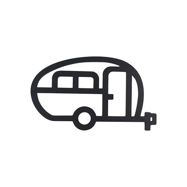 GRYTUNDERLÄGG SILIKON HUSVAGN RETRO. SVART
