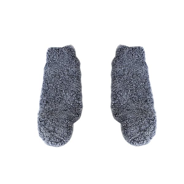 CURLY ÖVERDRAG LAMMSKINM TILL ARMSTÖD. GRÅ 2-PACK