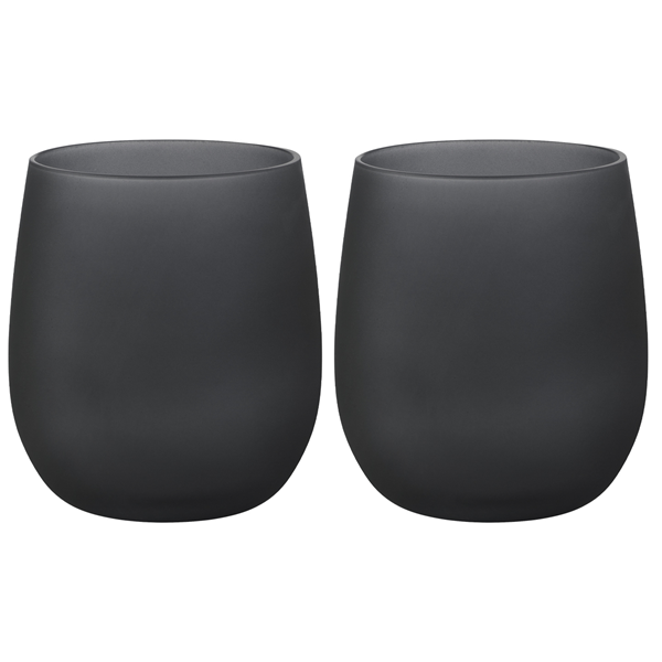 DRICKSGLAS BLACK SATIN 35CL. 2-PACK