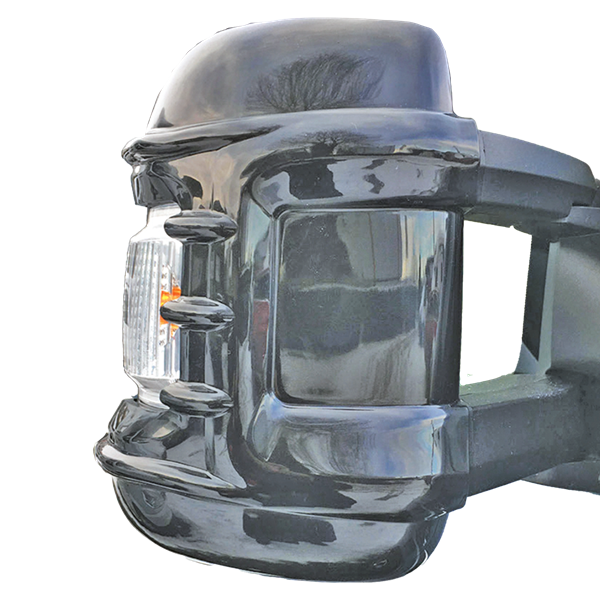 BACKSPEGELKÅPOR SVART LÅNG ARM 2-PACK