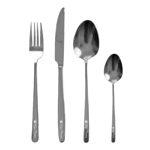 BESTICKSET ROYAL CAMPING 24-DELAR. SILVER