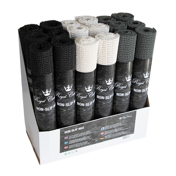 ANTIGLID DISPLAY 18ST 6VIT,6SVART,6GRÅ 30X150CM