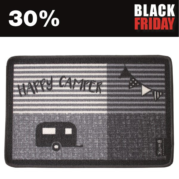 DÖRRMATTA " HAPPY CAMPER" 40X60 CM