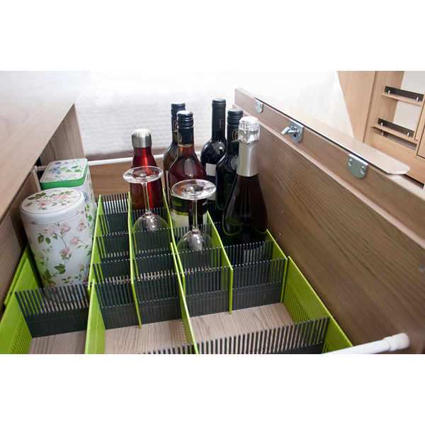 LÅDFÖRVARING MAXI 8 DELAR PURVARIO. LIME/GRÅ