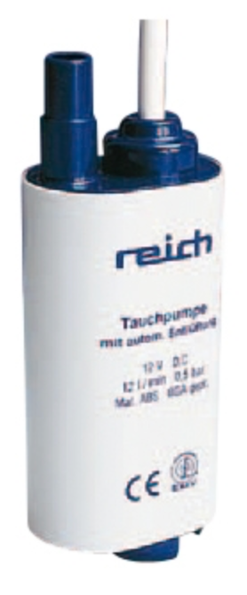 Dränkpump 10-18W. 12 liter/min. Ø 45 mm