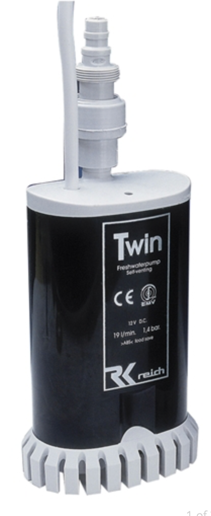 Dränkpump Twin, 55W. Med dubbla motorer. Med backventil.