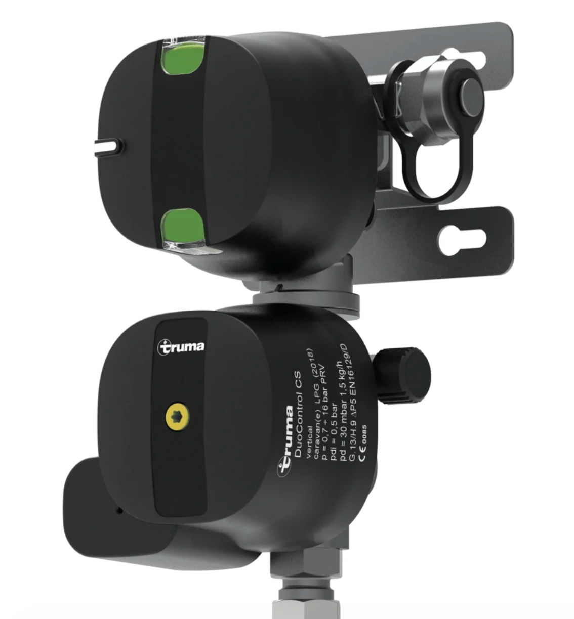 Truma Gasregulator Duocontrol CS för vertikal montering.