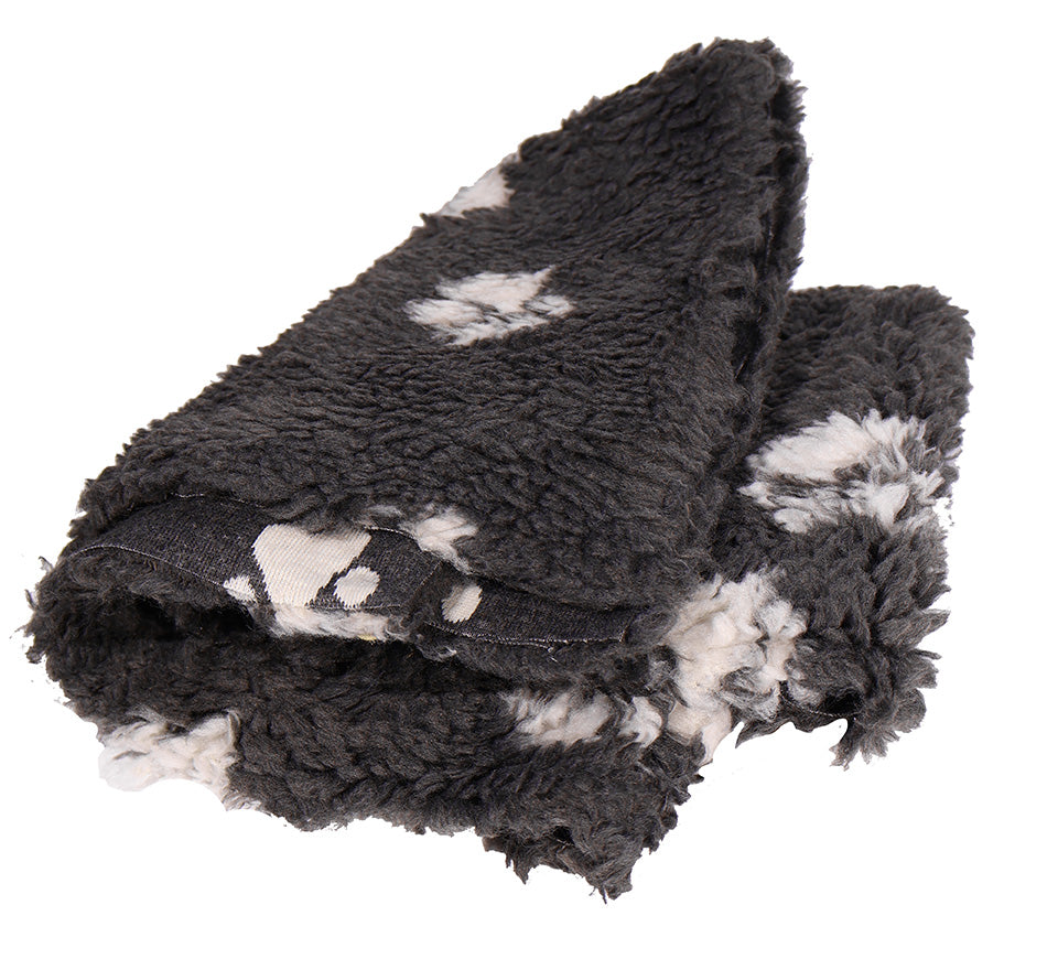 Active Canis Vetbed 75x60cm, Small grey with paws