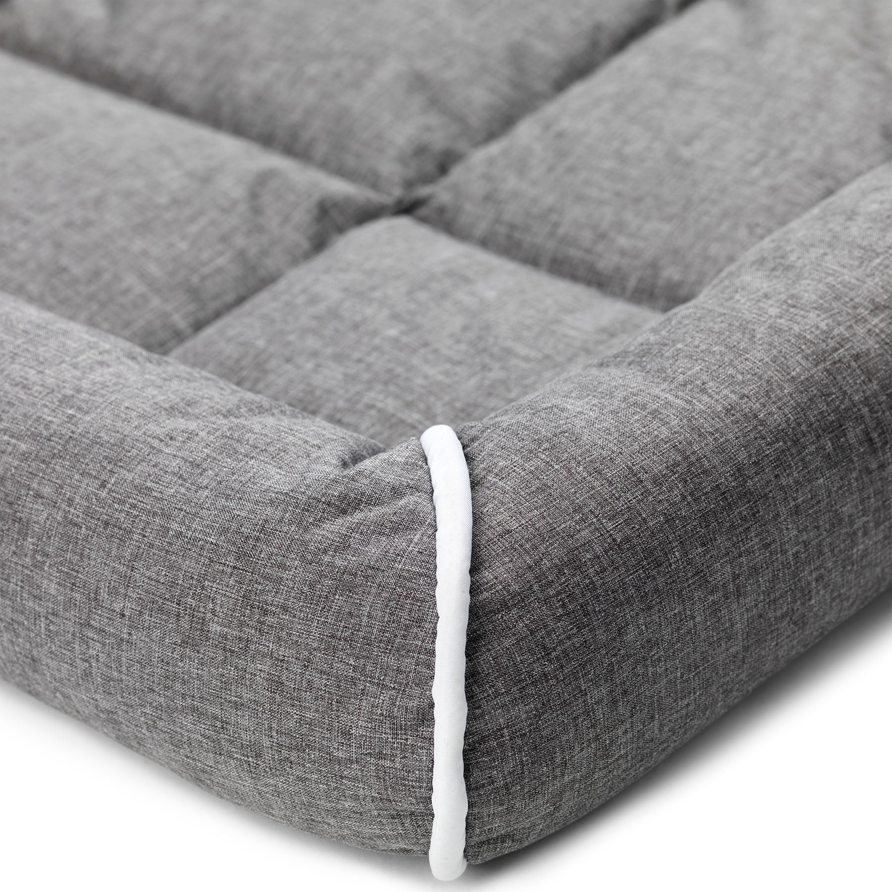 Buddy Hunddyna med kant Grå XXL