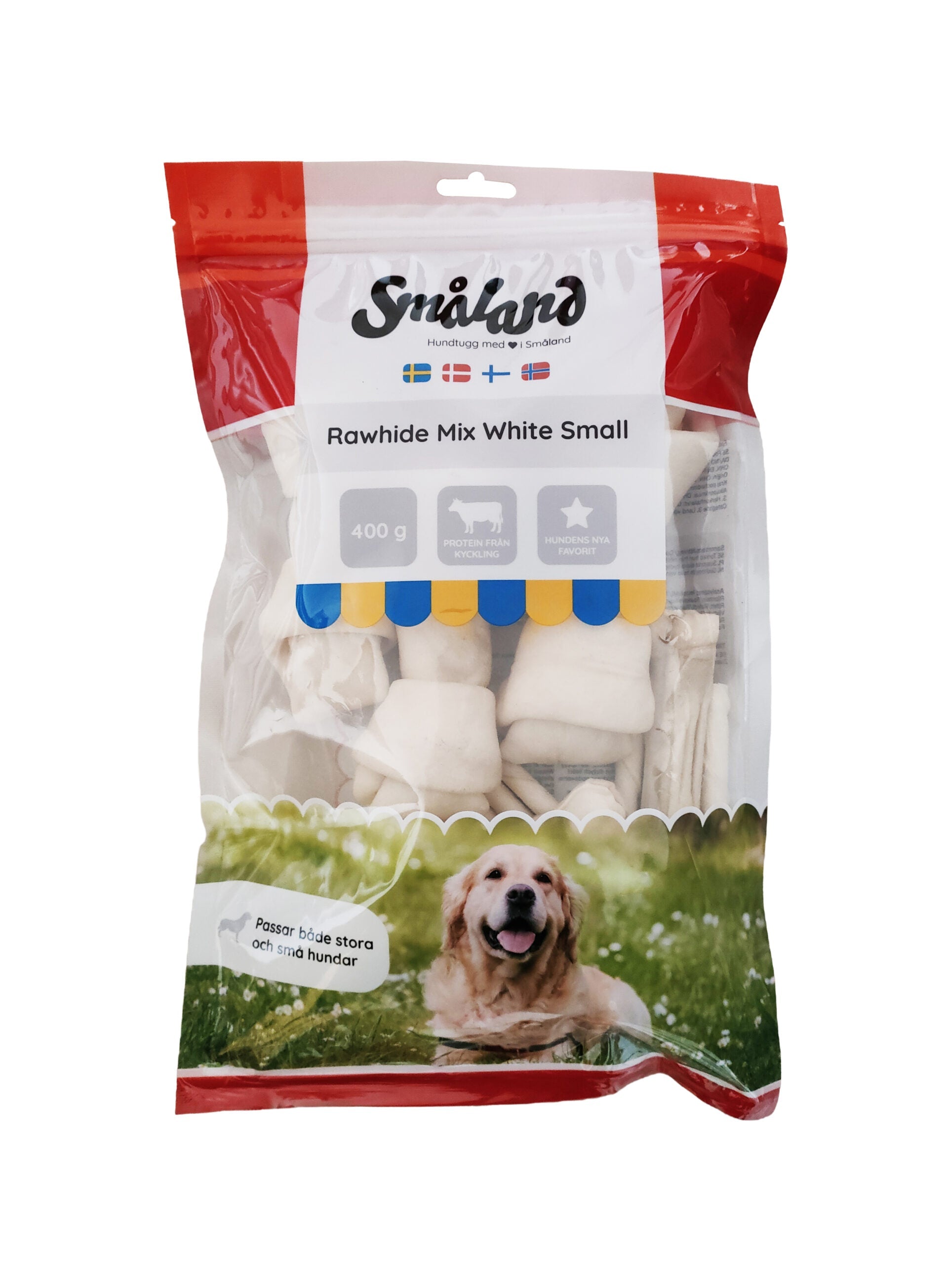 Småland Rawhide Mix White Small 400g