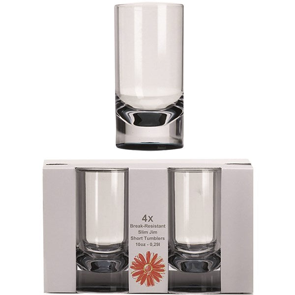 DRINKGLAS SLIM JIM PARTY SMOKE.0,3L. 4-PACK