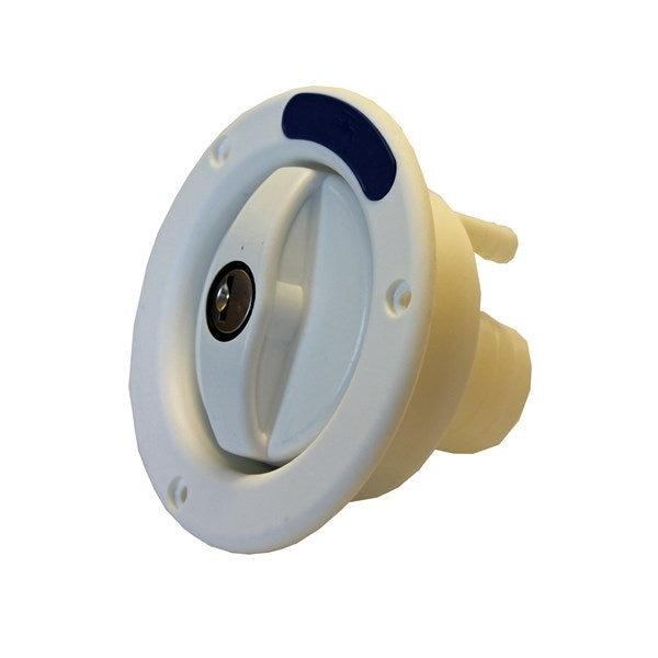 VATTENPÅFYLLNING MED LOCK LÅS+NYCKLAR VIT