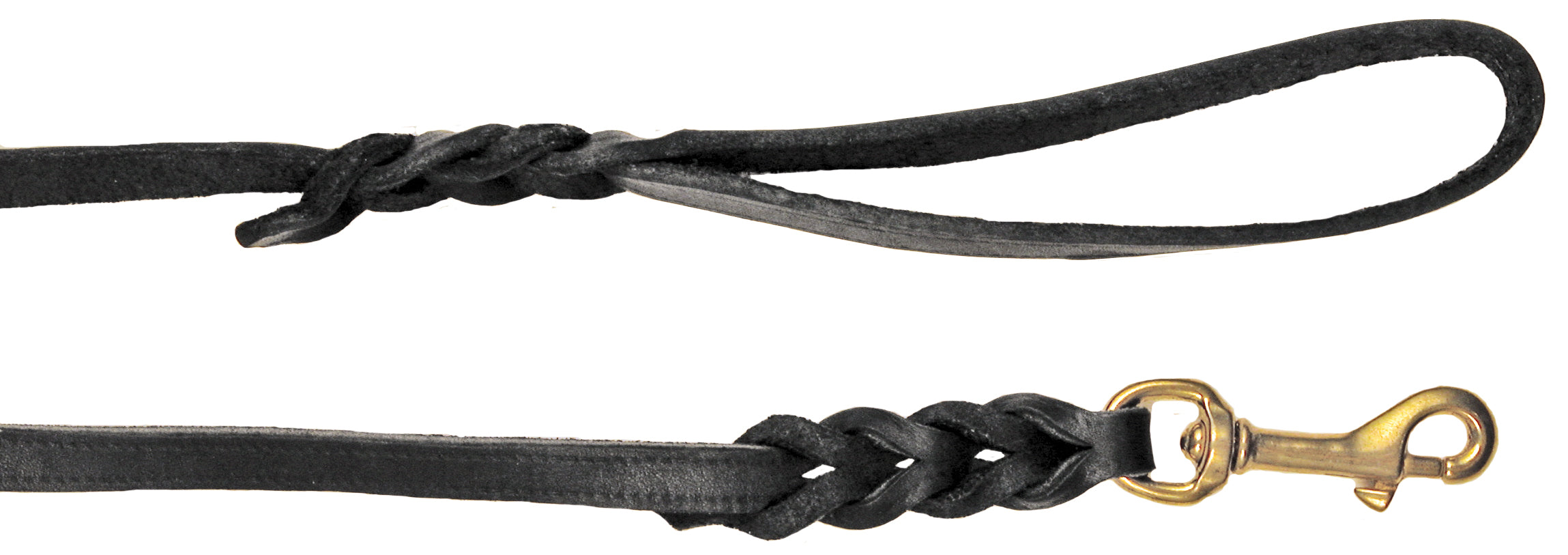 Läderkoppel Svart 180cm