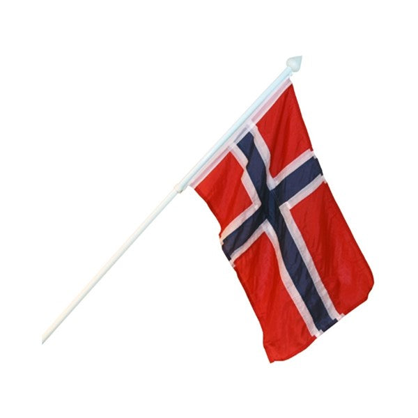 FLAGGSET NORGE LÄNGD 75 CM