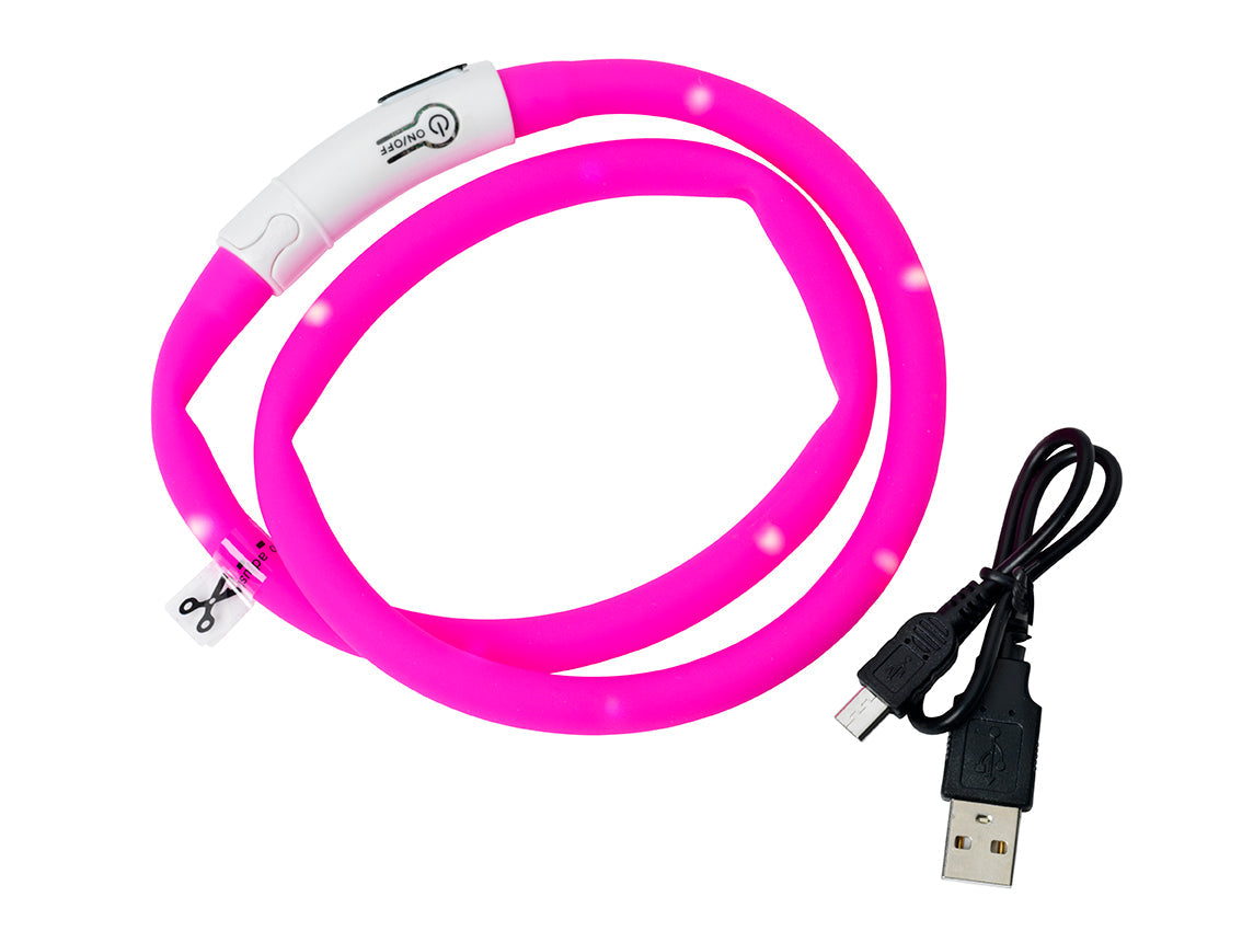 Blinkhalsband Led Rosa
