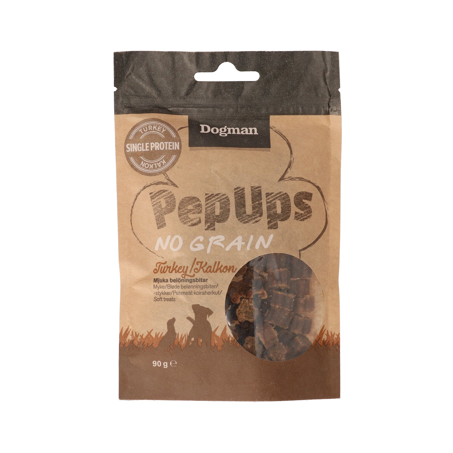 Pep Ups No Grain Kalkon Hundgodis 90g