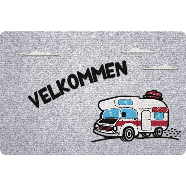 DÖRRMATTA "VELKOMMEN" 40X60CM. HUSBIL