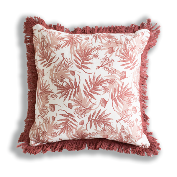 KUDDE ROSA 45X45 CM MED FRANS. ROYAL CAMPING