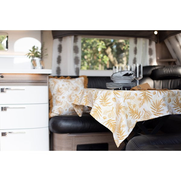 BORDSDUK GULD MÖNSTER 140X90 CM. ROYAL CAMPING