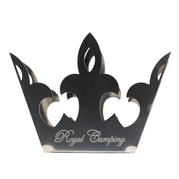 SERVETTHÅLLARE ROYAL CAMP ROSTFRI 140x105x50 MM