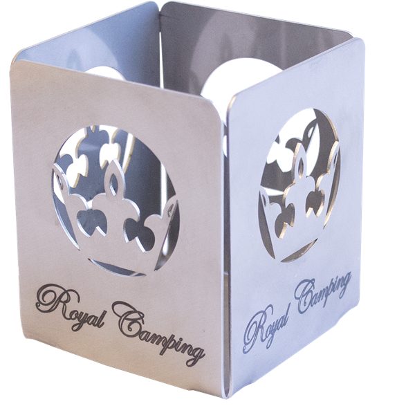 ROYAL CAMPING LJUSLYKTA ROSTFRI 70X80X70 MM