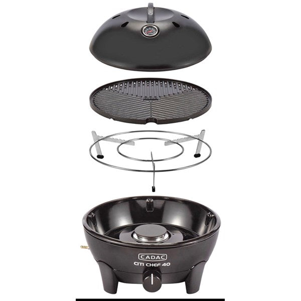 GASOLGRILL CITI CHEF40 SV CADAC. SVART