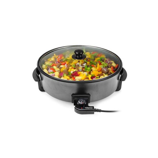 ELEKTRISK GRILLPANNA XL MED LOCK. 1500 WATT 40 CM