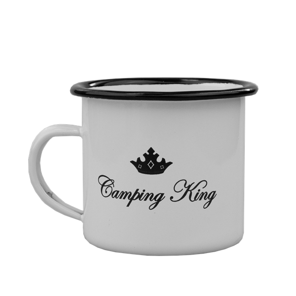 MUGG CAMPING KING EMALJERAD. 230 ML