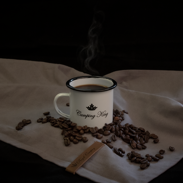 MUGG CAMPING KING EMALJERAD. 230 ML