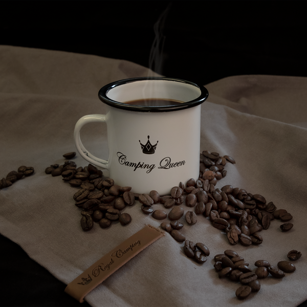 MUGG CAMPING QUEEN EMALJERAD. 230 ML