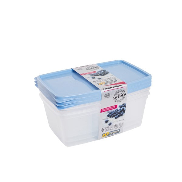 MATFÖRVARING 0,8 L. 3-P MED LOCK. PP-PLAST