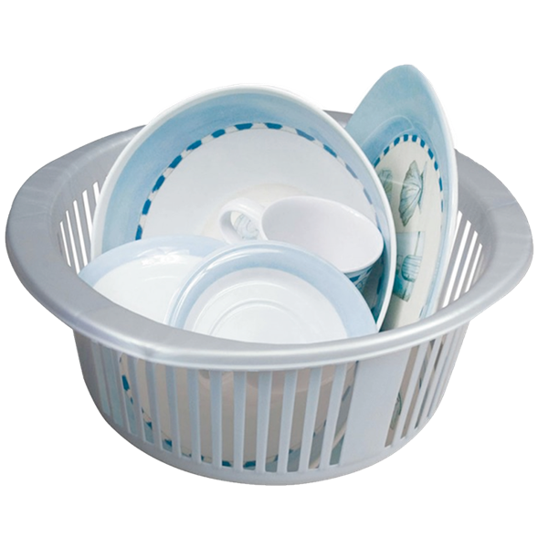 DISKBALJA MED INSATS LIME BALJA, GRÅ INSATS