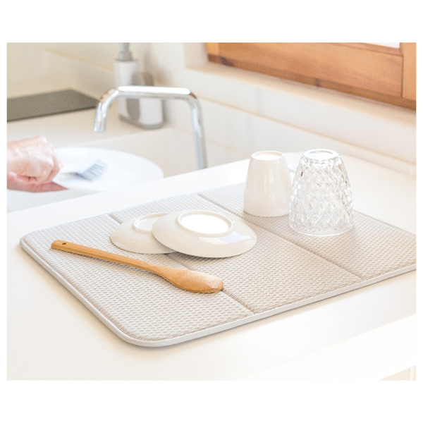 DISKMATTA I MICROFIBER GRÅ. 45X40CM