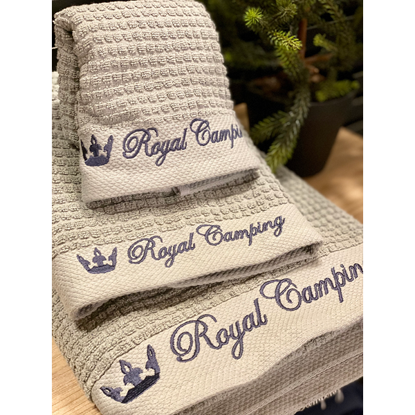 HANDDUK ROYAL CAMPING 50 X 70 CM, GRÅ